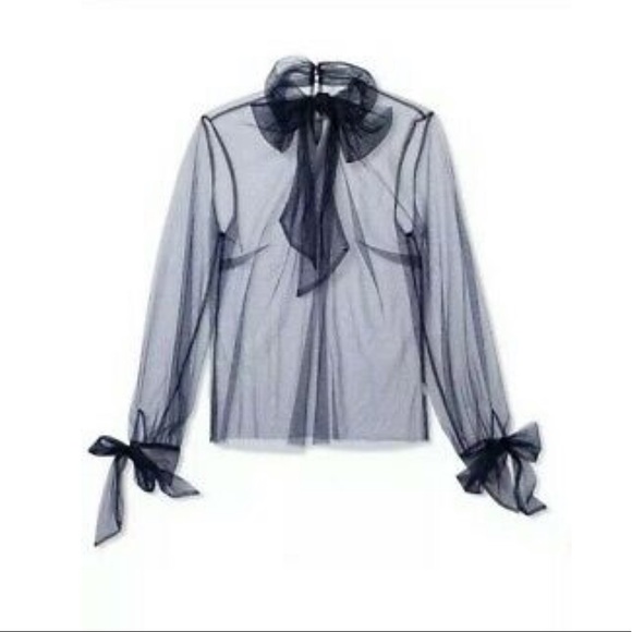 Rodarte for Target Tops - Rodarte X Target Sheer Navy Top